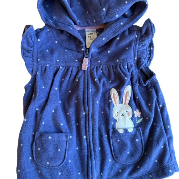 NWT Baby 3-Piece Bunny Fleece Little Vest Set - Picture 11 of 12